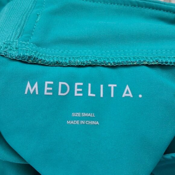 Medelita Argon Scrub Pants Women's Surgical Green Professional Stretch Lab S - Picture 4 of 7